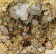 Keokuk Quartz Geode with Calcite & Pyrite Crystals - Missouri #144771-1